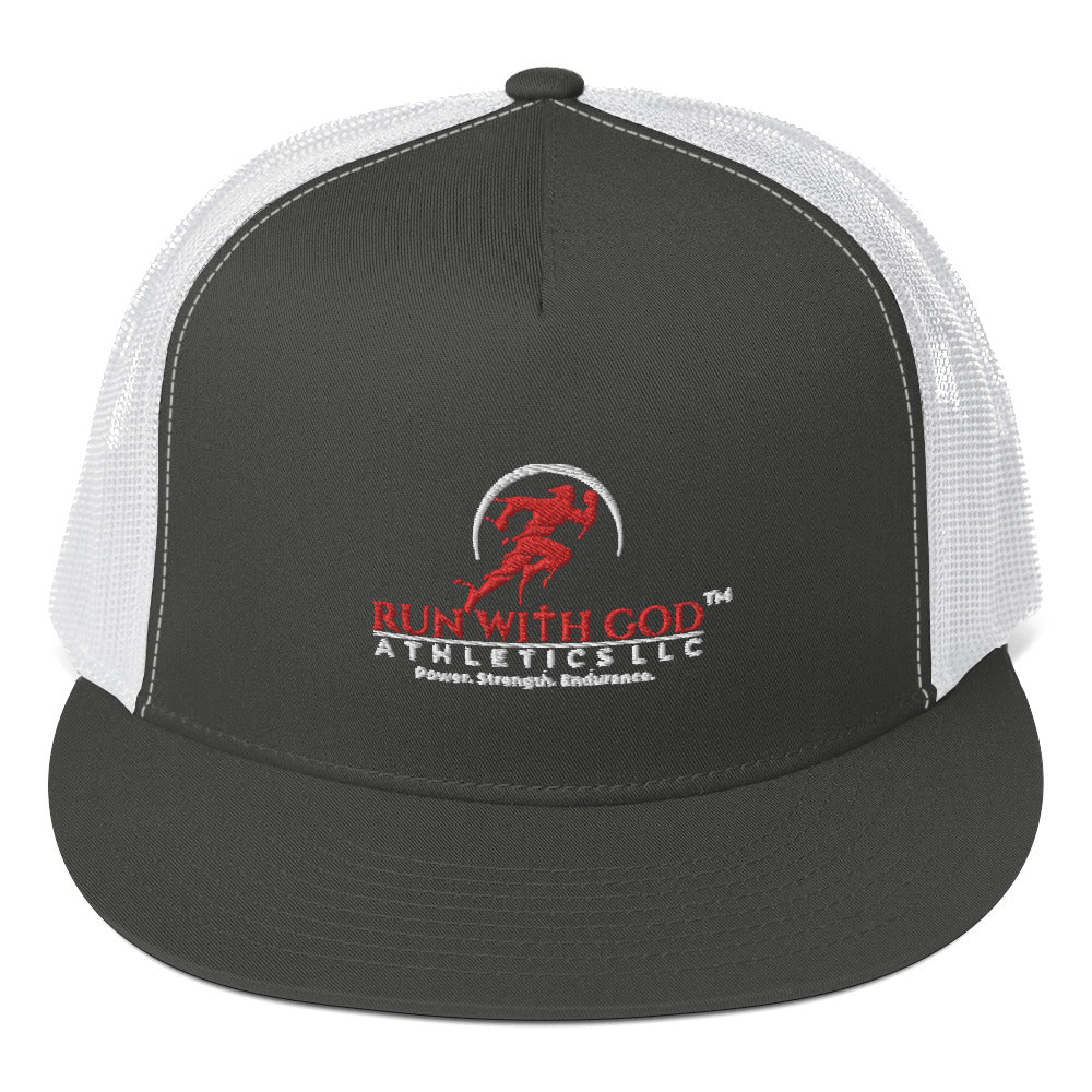 LOGO (white outlined) Trucker Cap